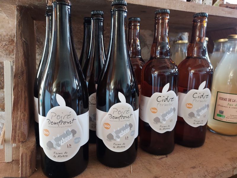 Cidre et poiré de la Ferme de la Motte - Bio