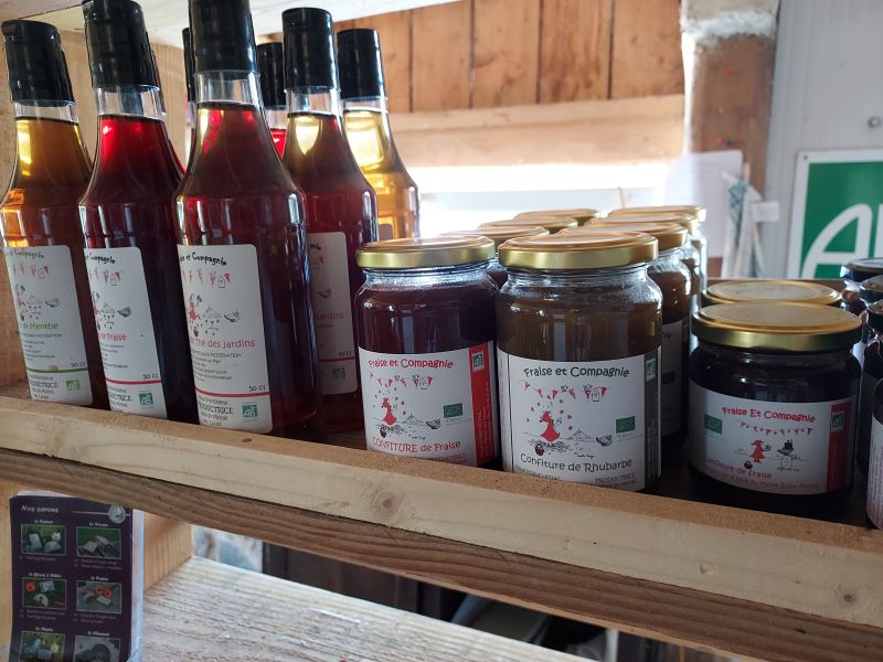 Confitures et sirops de Fraises et compagnie - Bio