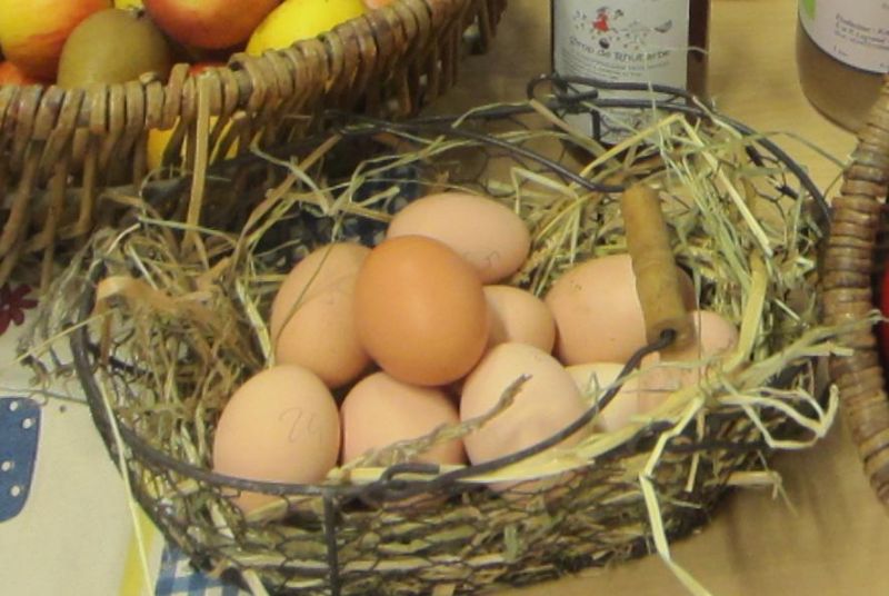 Oeufs et autres produits de la ferme bio